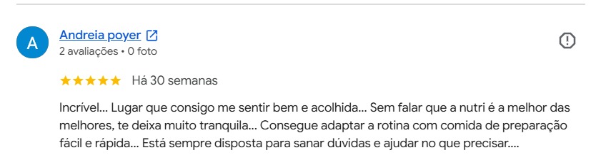 Avaliação real de paciente no Google — 2